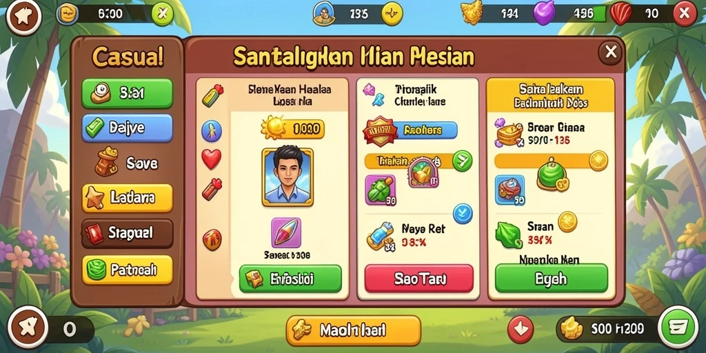 Screenshot level baru yang menantang dan seru.