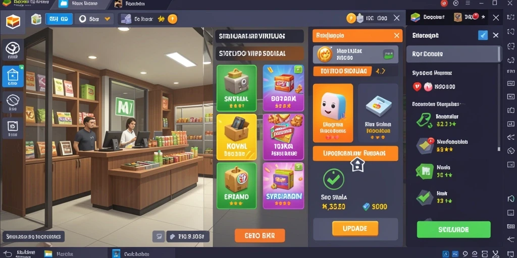 Layar kompetisi dengan papan skor real-time.
