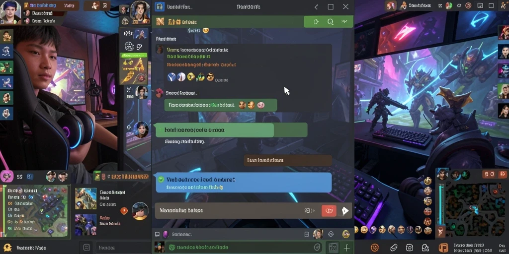 Berinteraksi dengan pemain lain di dalam game.